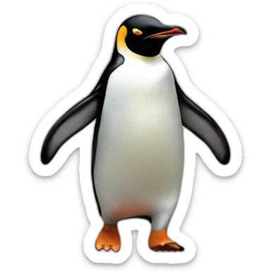 a full body penguin walk sticker