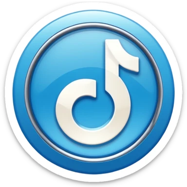 Make me an verified tiktok emoji like the one that's blue and inside is a white check sticker