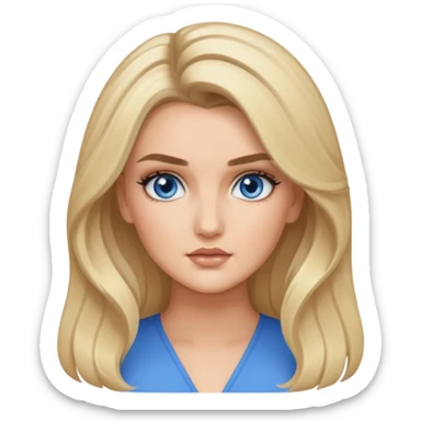 Perrie Edwards with long blonde hair sticker