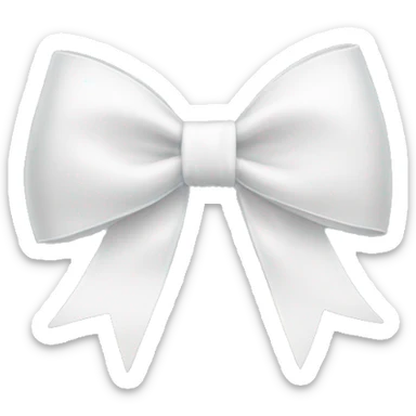 white bow sticker