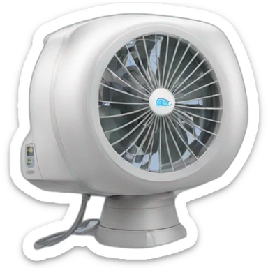 Ventilador de aire sticker