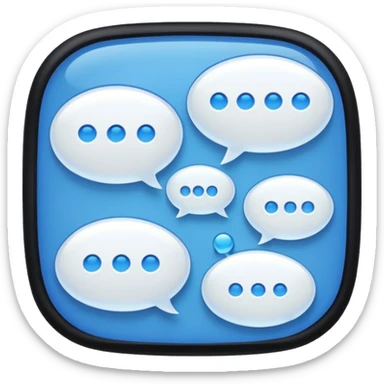 A back and forth text conversation sticker