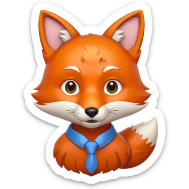student fox sticker