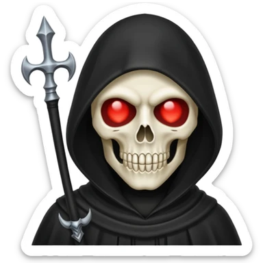 heart eyes reaper sticker