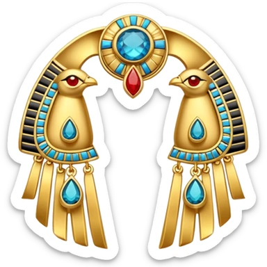 Egyptian takı with Gold Details sticker