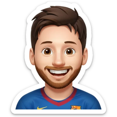 Messi qui rigole sticker