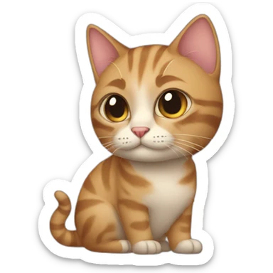 cat obsessed person sticker