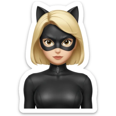 Catwoman with blonde hair sticker