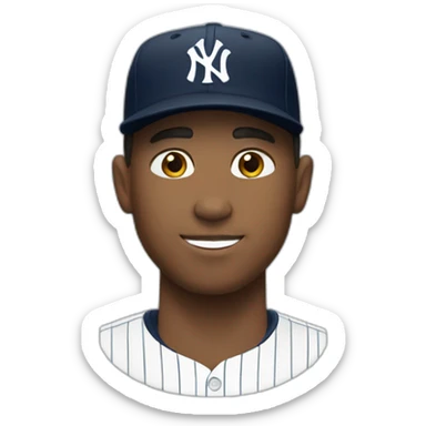 Yankee with no brim sticker