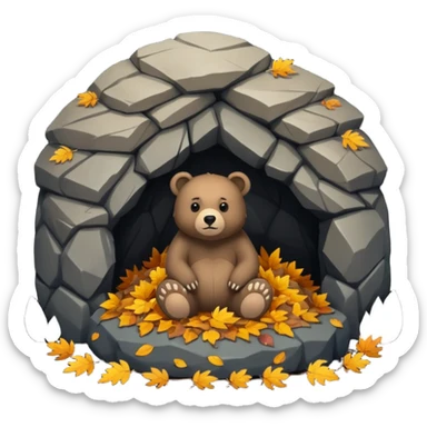 bear cave sticker