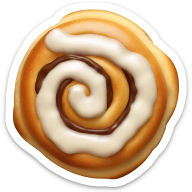 Icing cinnamon bun  sticker