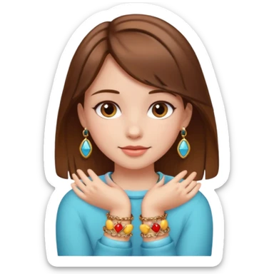 Charm Bracelet Girl sticker