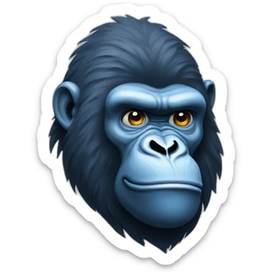 a big blue gorilla sticker