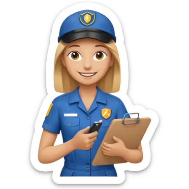 create a realistic emoji showing logistic service provider sticker