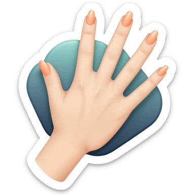 Soft Neutrals → Beige hands + slate blue accents 🌫 Warm Gradient → Peach to mint with gold sparks 🌟 Bold Monochrome → Navy + silver lines 🌌 sticker