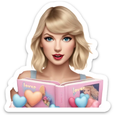 taylor swift lover album sticker