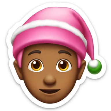 christmas elf pink sticker