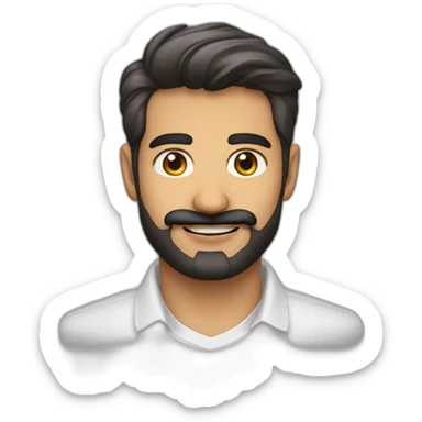 Aiman TAHIR linkedin without-bear no-facial-hair taper-cut mexican-moustache  with-shirt sticker