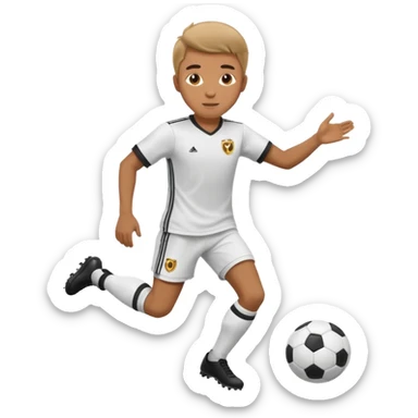 hombre jugando futbol sticker