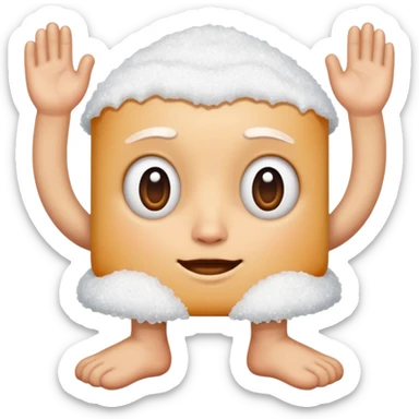 Salt with a face natural has a 2 legs sticker