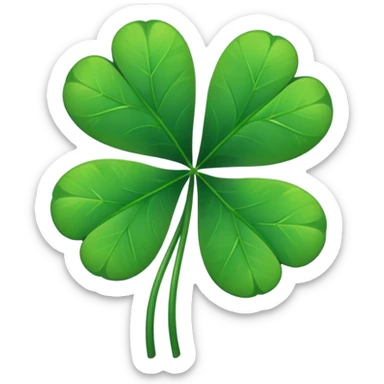 four leaf clover sticker