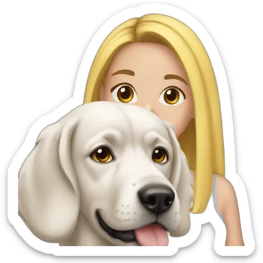Girl With Dog Snapchat Filter sticker