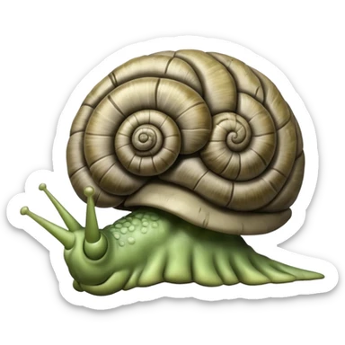 Snails on the brain sticker