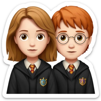 Harry Potter, Hermione Granger, Ron Weasley sticker