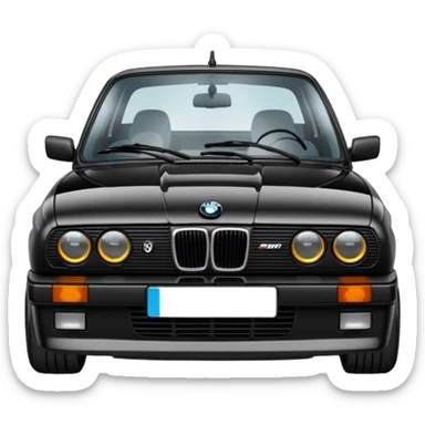 BMW E30 best view sticker