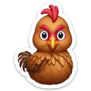 make a Ruby the chicken sticker