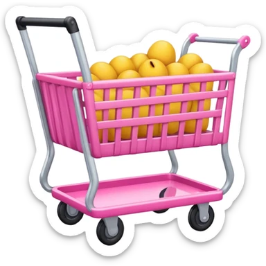 pink cart sticker