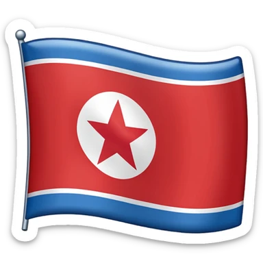North Korea Flag sticker