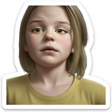 girl in yellow shirt sticker