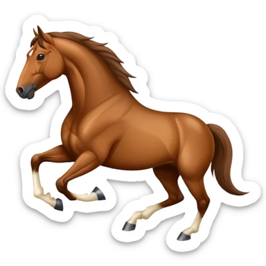 trotting horse sticker