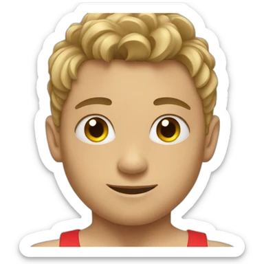 Boy gymnast in tenu sticker