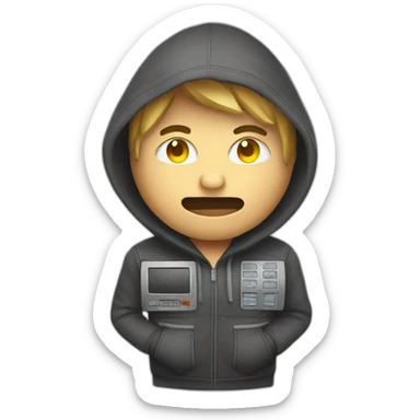 Hacker hacked atm sticker