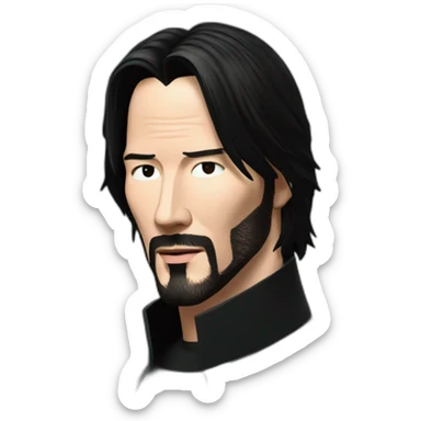 keanu reeves as neo matrix sticker