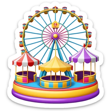 amusement park games sticker