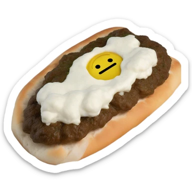 Bosnian cevapi with somun and kaymak without the red and make the bread thinner sticker