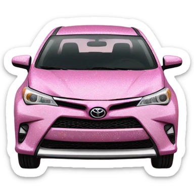 Pink Toyota XSE with glitter  sticker