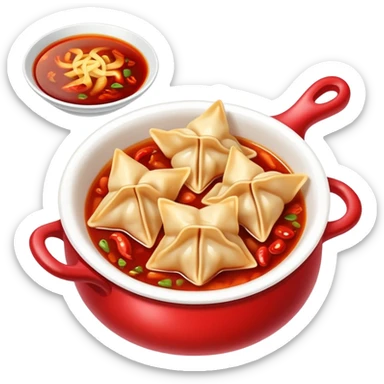 wontons chili oil sticker