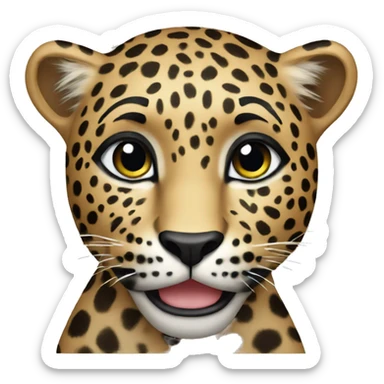 leopard sticker