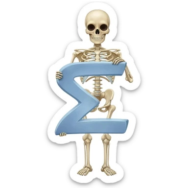 Skeleton Sigma sticker