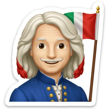 antonio vivaldi italian flag sticker