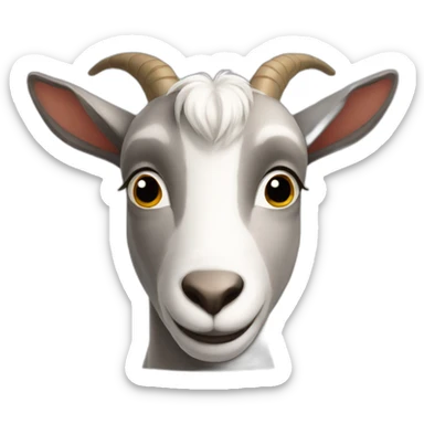 Goat in pj sticker