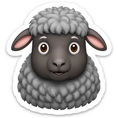 Oveja negra con canas sticker