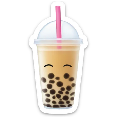 Bubble tea sticker