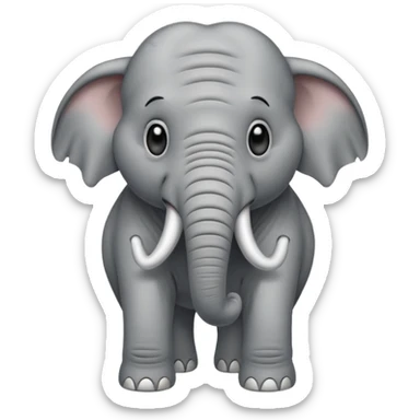 elephant freaking sticker