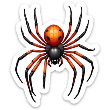 A spider attaching graphic files to its web. sticker