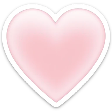 aesthetic light pink heart sticker